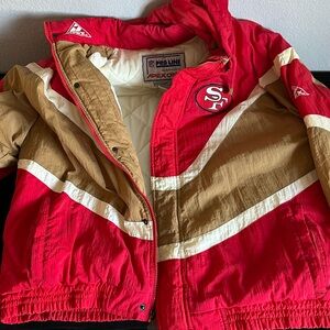 San Francisco 49er jacket red
